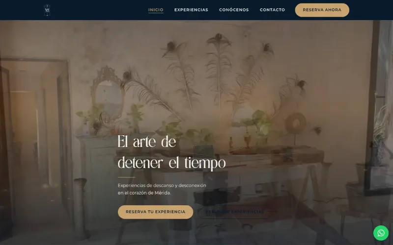 Portada del sitio de Masajes Mérida · Colonial Spa