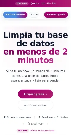 Portada de My Data Cleaner en móvil